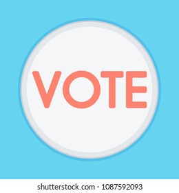 Vector of Voting Symbols. Voting concept. 