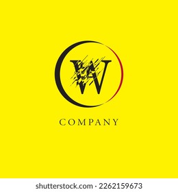 Vector W Logo, Beautiful Logotype for luxury branding. Elegant and stylish broken font design for your company.