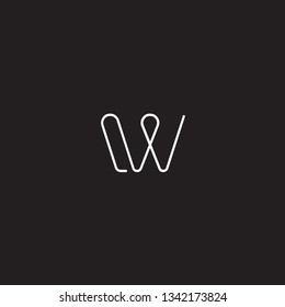 Vector W. logo Design beautiful logotypes for the branding of luxury companies.