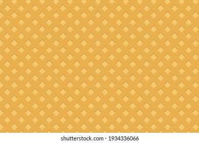 Vector waffle background. Flat design. Realistic waffle surface for various purposes of your design. Ice cream, chocolate.
