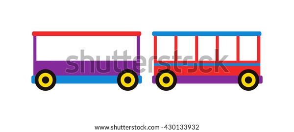Vector wagon train\
toy wagon and wagon\
train