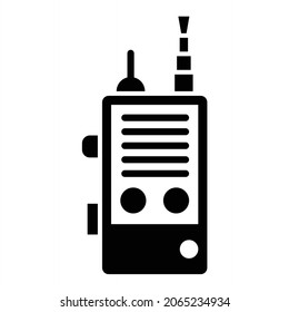  Vector Walkie Talkie Glyph Icon Design
