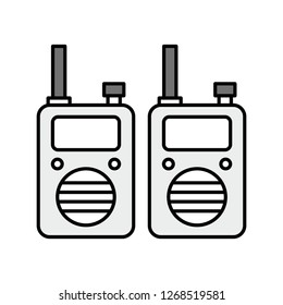  Vector walkie talkie icon
