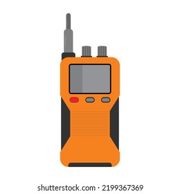 Vector walky talky. Portable radio transmitter icon. Radio vector icon flat illustration for web design,Police radio.
