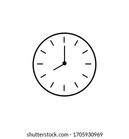 
Vector Wall Clock icon for eps 10