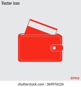 Vector wallet for cards and money