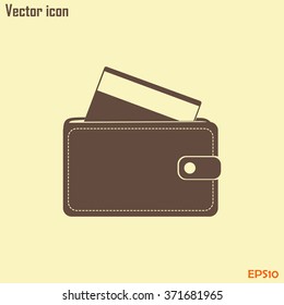 Vector wallet for cards and money