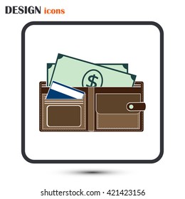 Vector wallet for cards and money