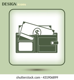 Vector wallet for cards and money