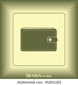 Vector wallet for cards and money