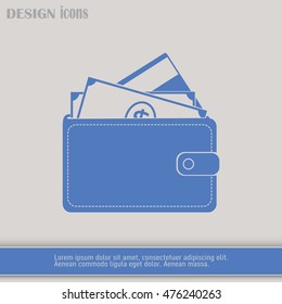 Vector wallet for cards and money