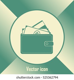 Vector wallet for cards and money