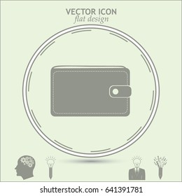 Vector wallet for cards and money