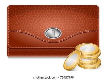 Vector wallet and coins