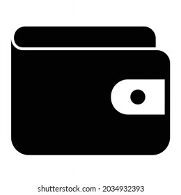 Vector Wallet Glyph Icon Design
