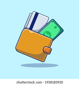 Vector Of Wallet Icon. Flat Of Wallet Icon. Flat design vector illustration for web banner, web and mobile, infographics. Vector Wallet Icon Graphic.