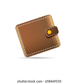vector wallet icon isolated on white background. finance mobile app icon design template