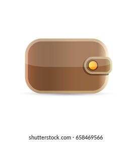 vector wallet icon isolated on white background. finance mobile app icon design template