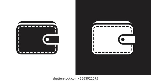 Vector Wallet Icons Black And White