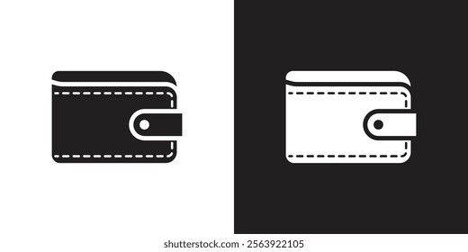 Vector Wallet Icons Black And White