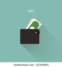 Vector Wallet icon,Vector EPS10.