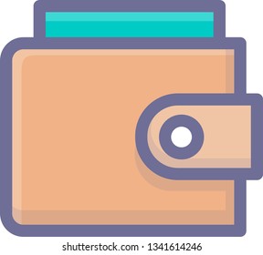 Vector wallet illustration design element
