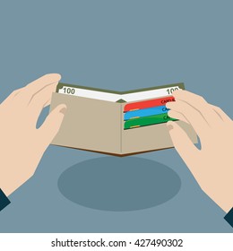 Vector Wallet and Money Icon