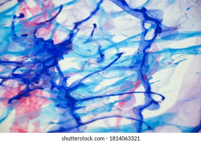 Vector wallpaper, abstract colorful background image with ink, watercolor effect. Alcohol ink.