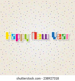 vector wallpaper background backdrop greeting card happy new year colorful dot