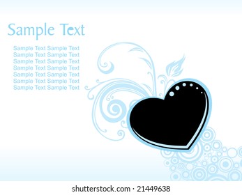 vector wallpaper, background with heart, flower and circle element
