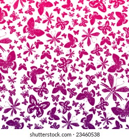 Papel tapiz vectorial de mariposas