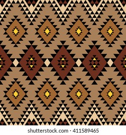 Vector wallpaper with ethnic motives. Aztec seamless pattern. Boho design. Folk stylized print template for paper, fabric, wrapping, gift cards, bags, etc.