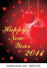 fondo de pantalla vectorial para feliz año 2011