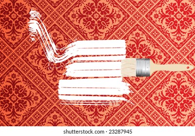 papel pintado en blanco