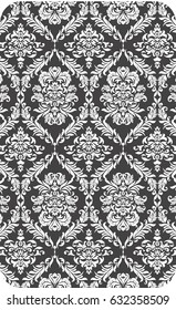 vector Wallpaper pattern with floral motives