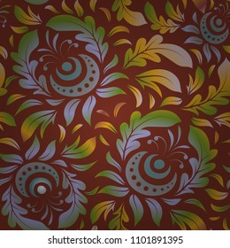 Vector wallpaper. Rope seamless tied fishnet damask pattern in red and yellow colors.