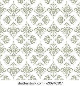 Vector wallpaper. Rope seamless tied fishnet damask pattern in neutral colors.