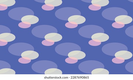 Vector wallpaper with a simple repeating pattern. sample fill. Circles with varying degrees of transparency. Circles, geometric, blue, wallpaper, vector background, flyer, fabric.