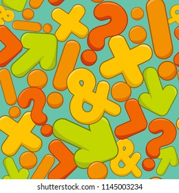 vector Wallpaper texture mathematical symbol style for kids