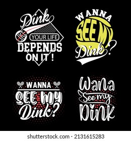 Vector Wanna dink Creative new typography t shirt design bulk editable files for print on demand and others use