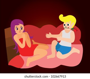 Vector - I want you. He wants to have sex with her??.