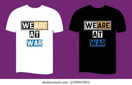 Vektorkrieg und Stopp-War-T-Shirt-Design 