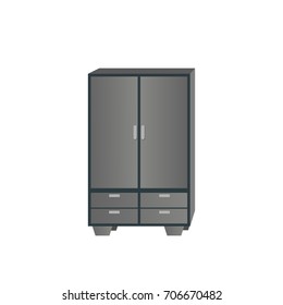 vector wardrobe illustrations design of home furnishings