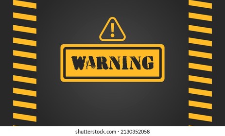 Vector of Warning Background. Perfect for warning content, caution content, etc.