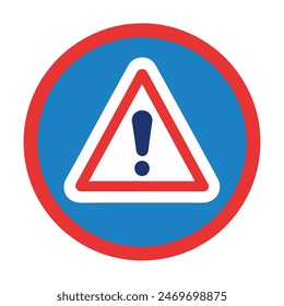 vector warning circle sign symbol