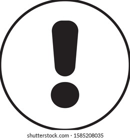 Vector warning icon. Editable vector.