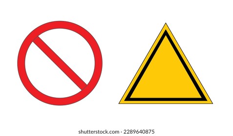 vector warning sign. plain materials for caution signs and warning signs.