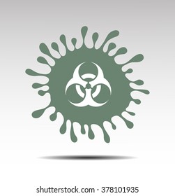 vector warning sign Zika virus alert
