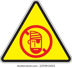 Vector warning signs for concept usage