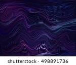 Vector warped lines colorful background. Modern abstract creative backdrop with colorful variable width stripes. Twisted stripes optical illusion.